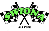 A green and white logo with the word " swonk ".